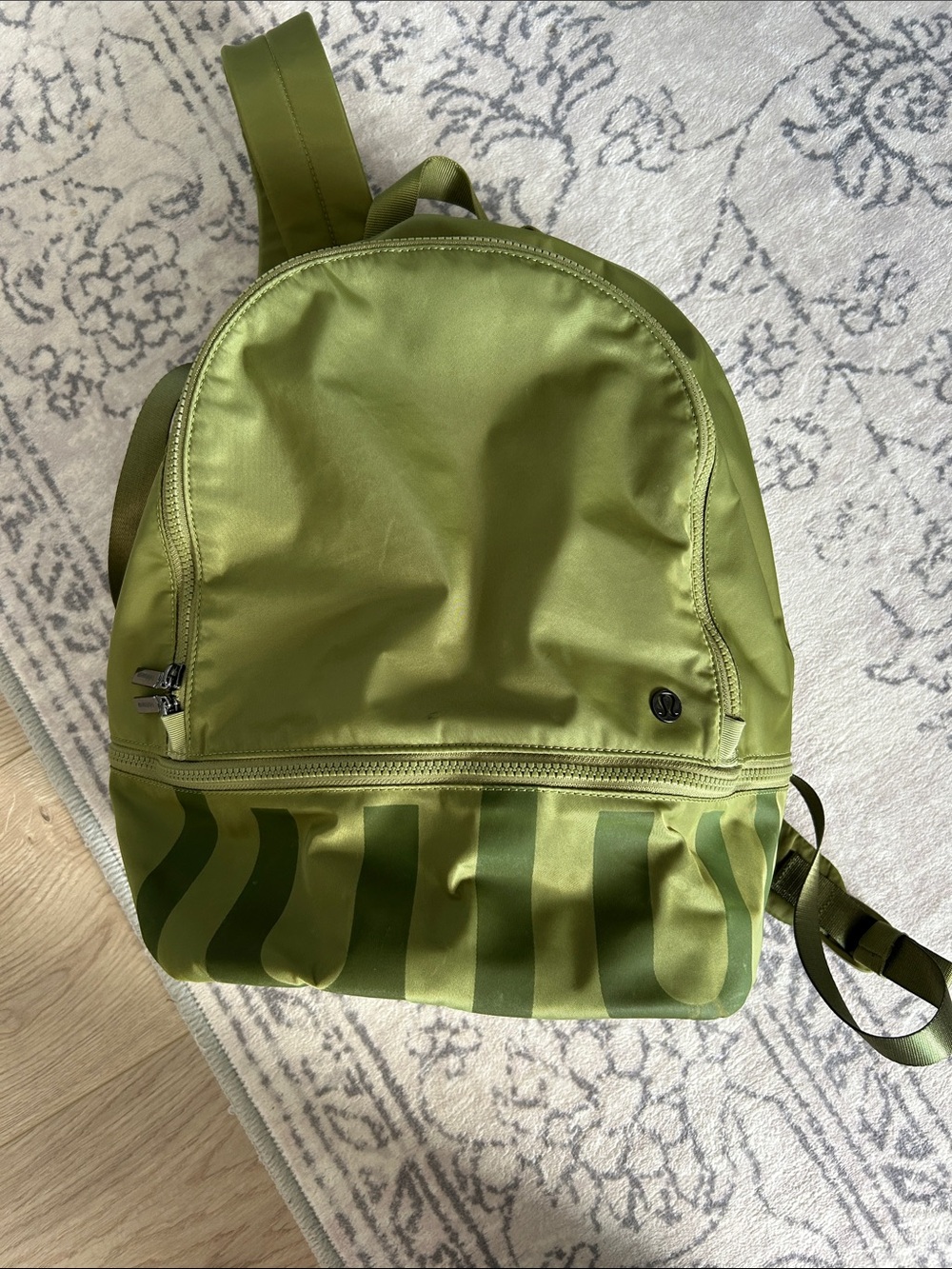lululemon athletica Olive Green Logo Backpack